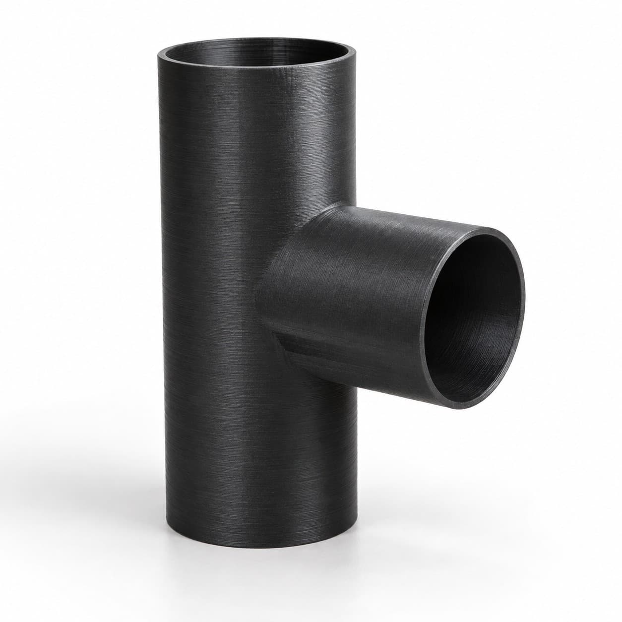 2-1/2 inch to 2 inch Tee Fitting - 3D Printed Dust Collection Fitting, product photo