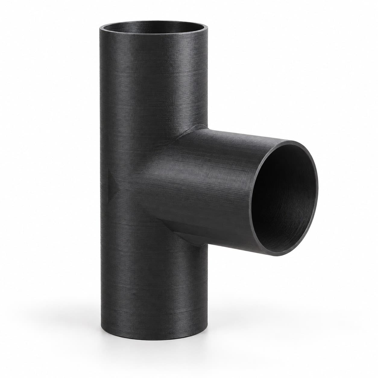 2 inch Tee Fitting - 3D Printed Dust Collection Fitting, product photo