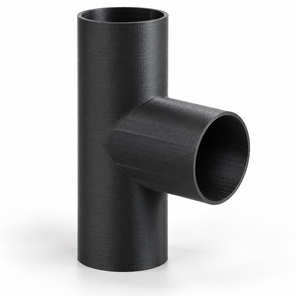 2 inch to 1-7/8 inch Tee Fitting - 3D Printed Dust Collection Fitting, product photo