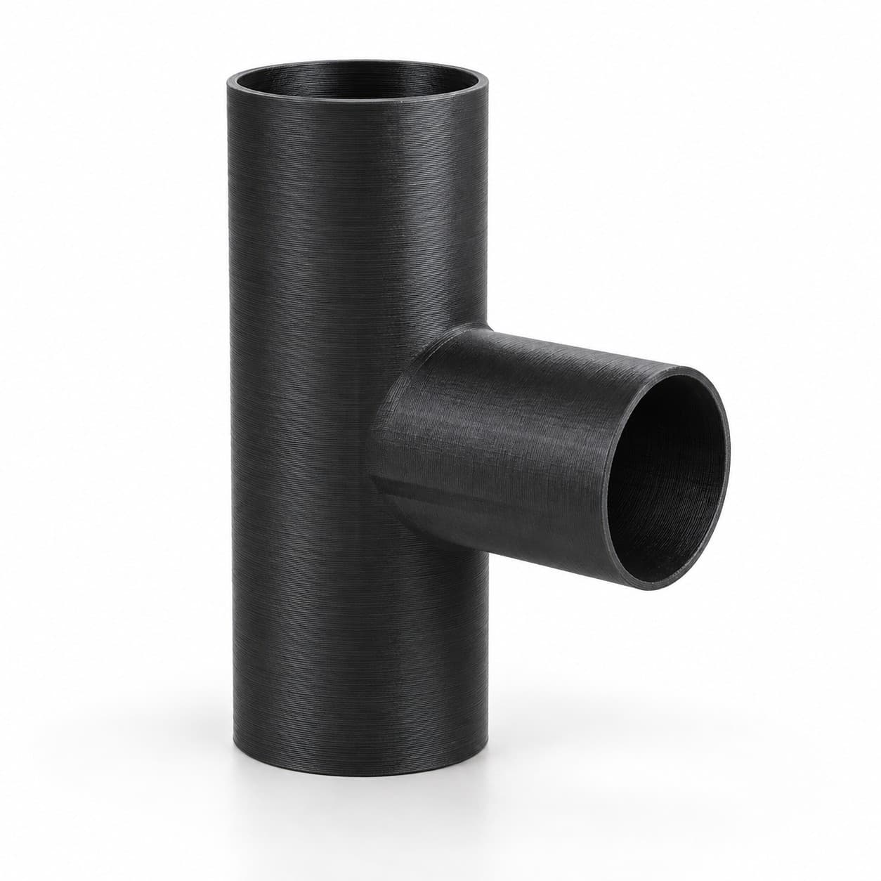 2 inch to 1-1/2 inch Tee Fitting - 3D Printed Dust Collection Fitting, product photo