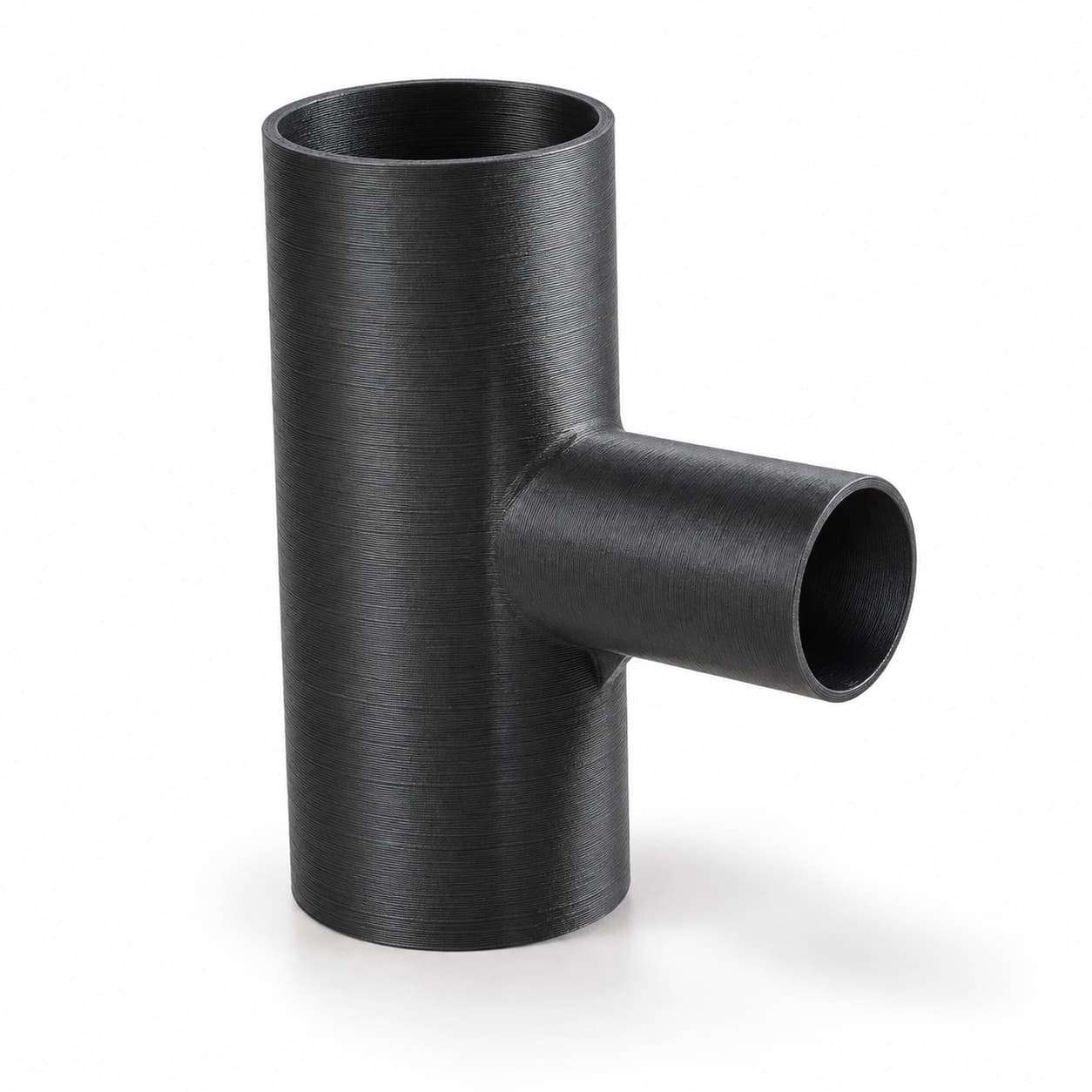2 inch to 1 inch Tee Fitting - 3D Printed Dust Collection Fitting, product photo