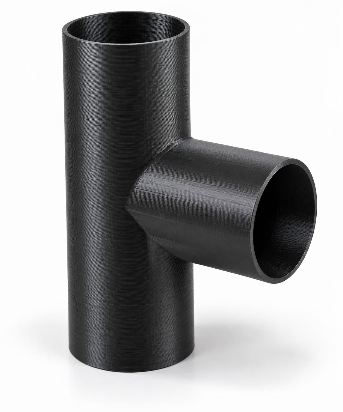 2-1/4 inch to 1-7/8 inch Tee Fitting - 3D Printed Dust Collection Fitting, product photo