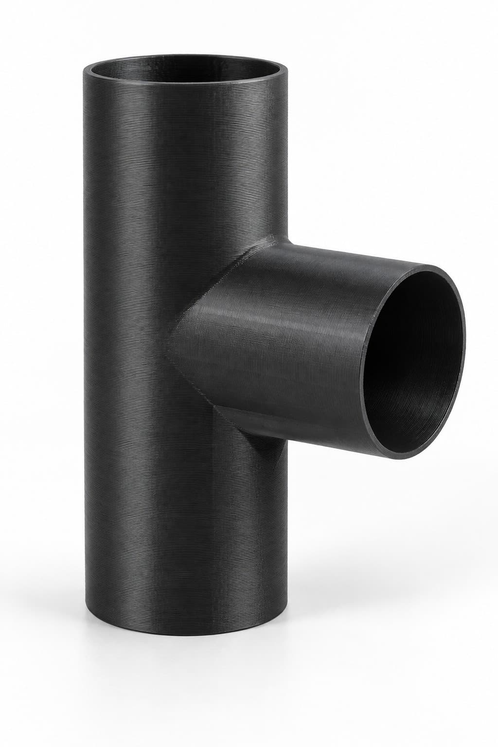 2-1/4 inch to 2 inch Tee Fitting - 3D Printed Dust Collection Fitting, product photo