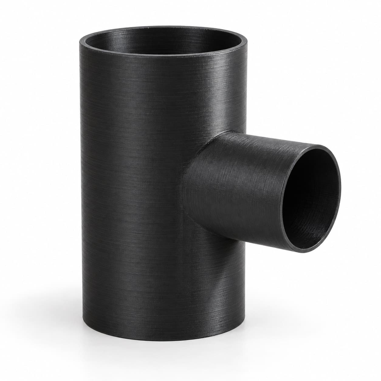 3-1/2 inch to 2 inch Tee Fitting - 3D Printed Dust Collection Fitting, product photo