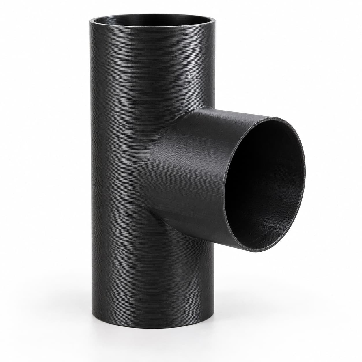 3 inch Tee Fitting - 3D Printed Dust Collection Fitting, product photo
