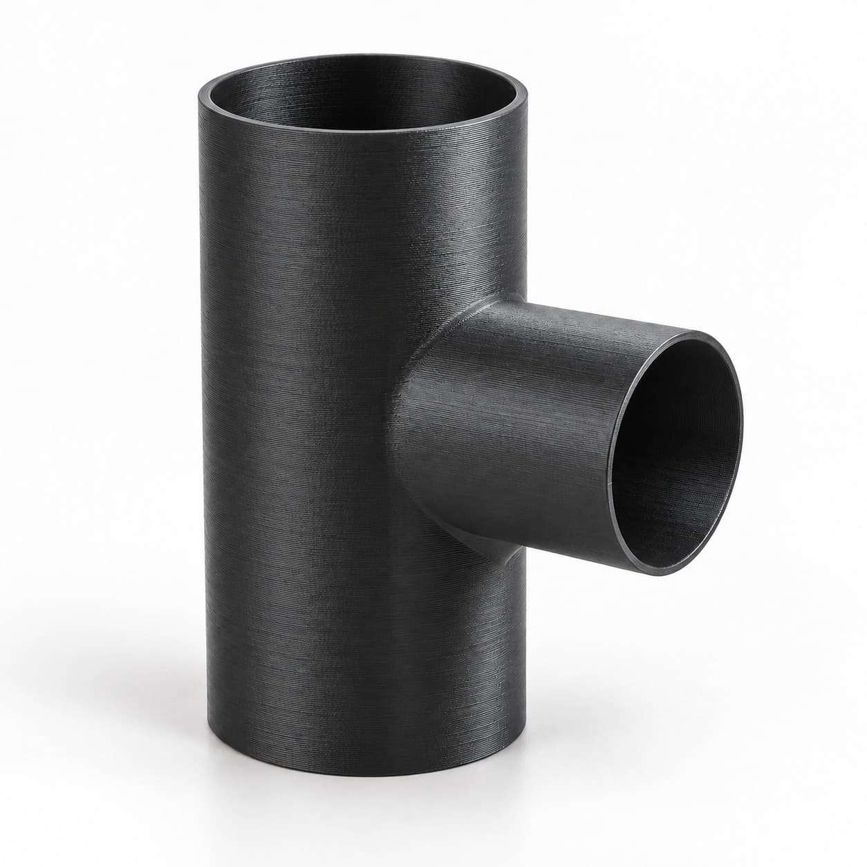 3 inch to 1-7/8 inch Tee Fitting - 3D Printed Dust Collection Fitting, product photo