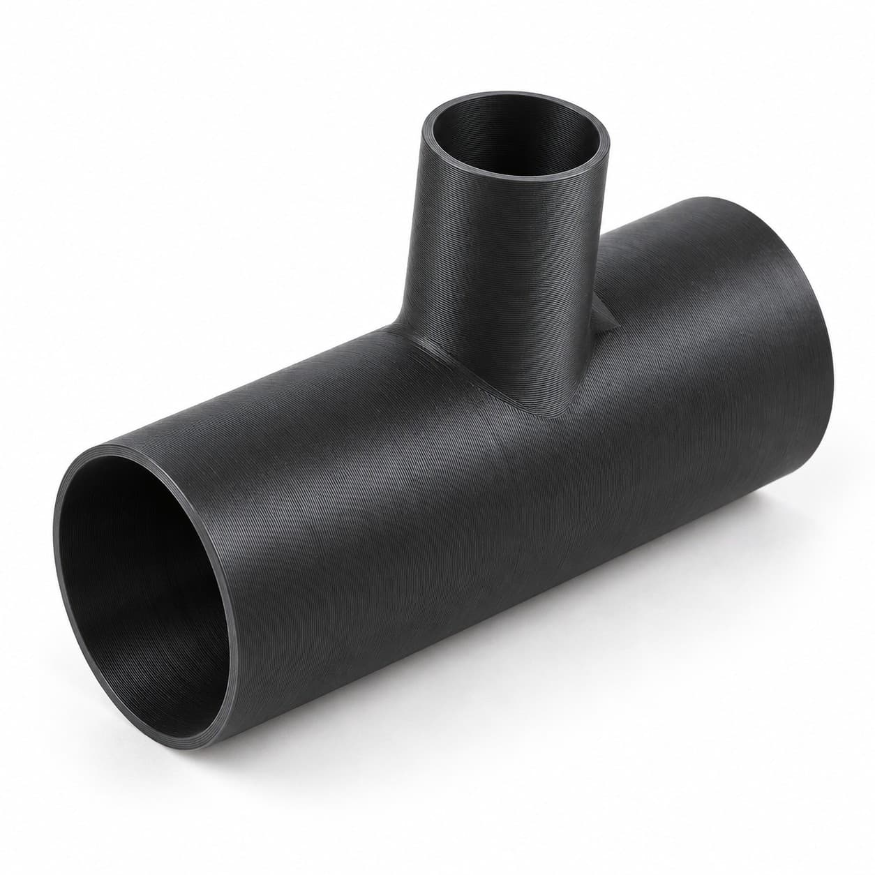 3 inch to 1-1/2 inch Tee Fitting - 3D Printed Dust Collection Fitting, product photo