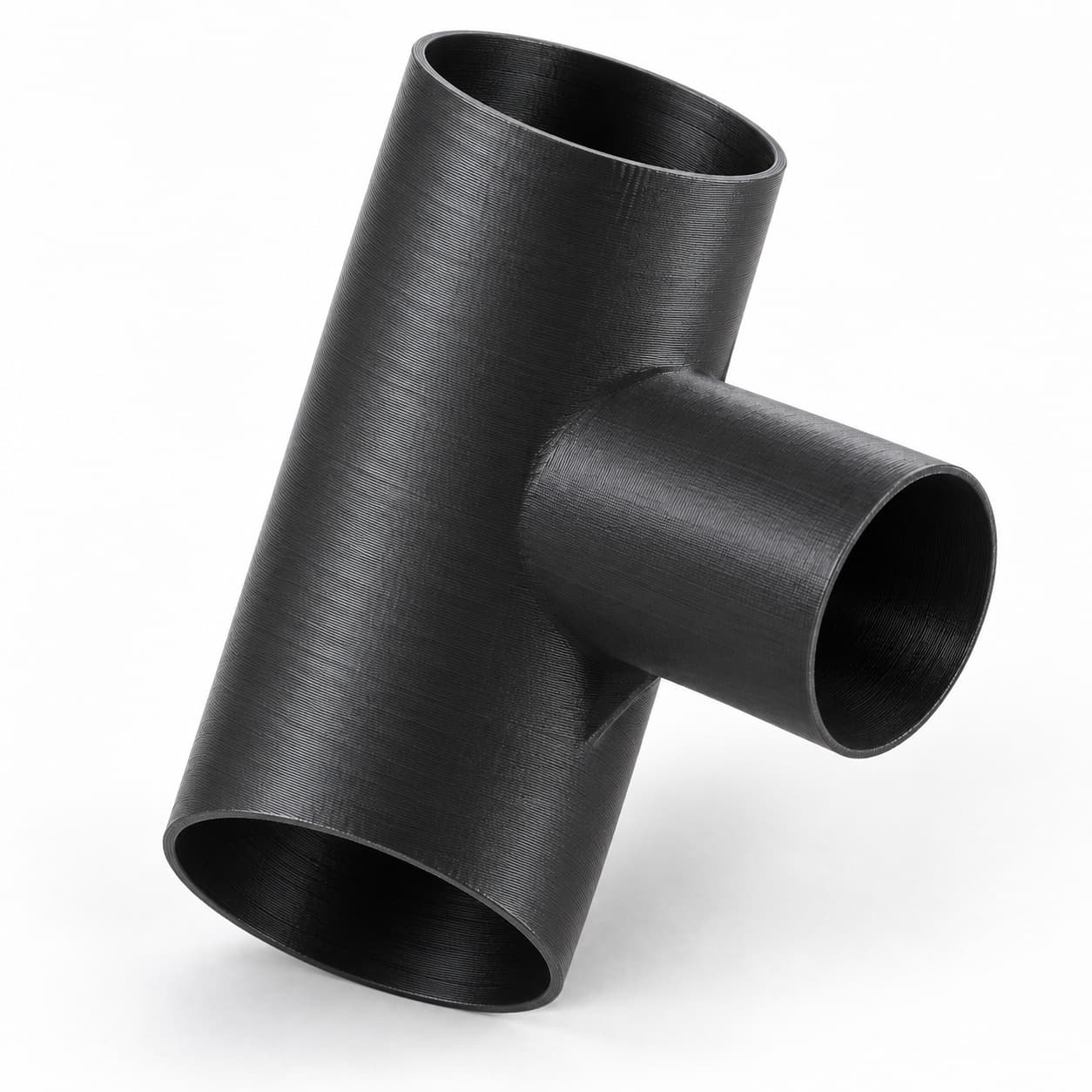 3 inch to 2 inch Tee Fitting - 3D Printed Dust Collection Fitting, product photo