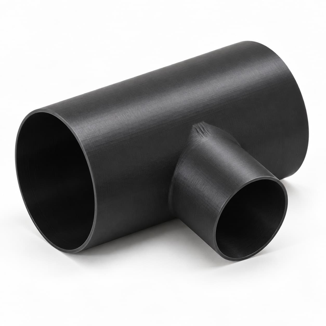 3 inch to 2-1/4 inch Tee Fitting - 3D Printed Dust Collection Fitting, product photo