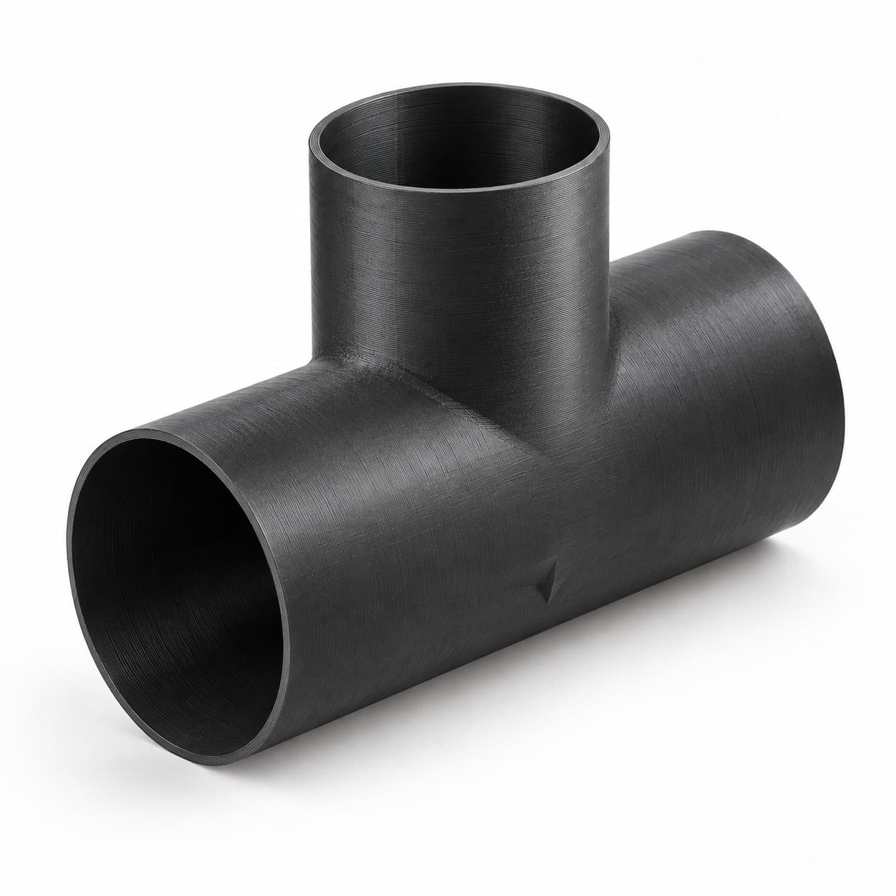 4 inch Tee Fitting - 3D Printed Dust Collection Fitting, product photo