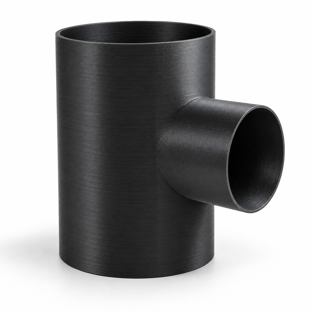 5 inch to 3 inch Tee Fitting - 3D Printed Dust Collection Fitting, product photo
