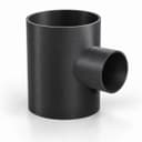 6 inch to 3 inch Tee Fitting - 3D Printed Dust Collection Fitting, product photo