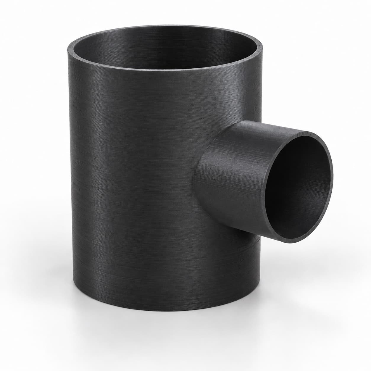 6 inch to 3 inch Tee Fitting - 3D Printed Dust Collection Fitting, product photo