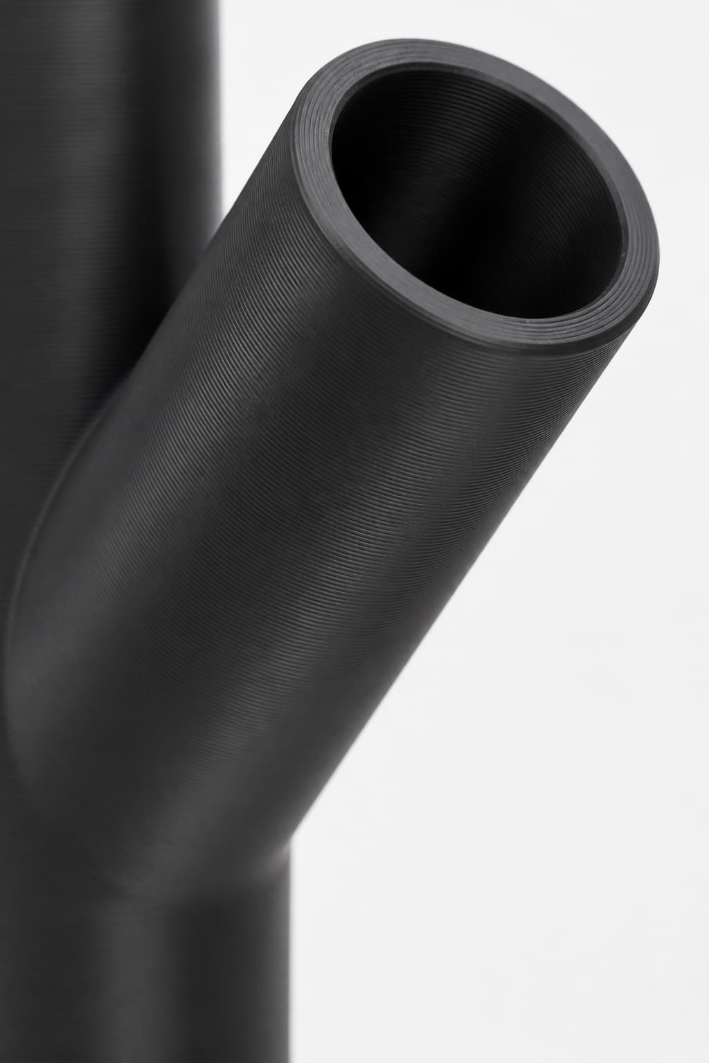 1 inch Wye Splitter - 3D Printed Dust Collection Fitting, close view of the printed surface