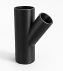 2-1/4 inch to 1-1/4 inch Wye Splitter - 3D Printed Dust Collection Fitting, product photo