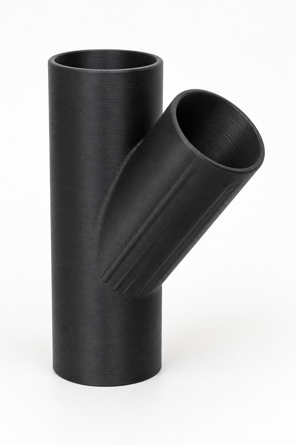 2-1/4 inch to 2 inch Wye Splitter - 3D Printed Dust Collection Fitting, product photo