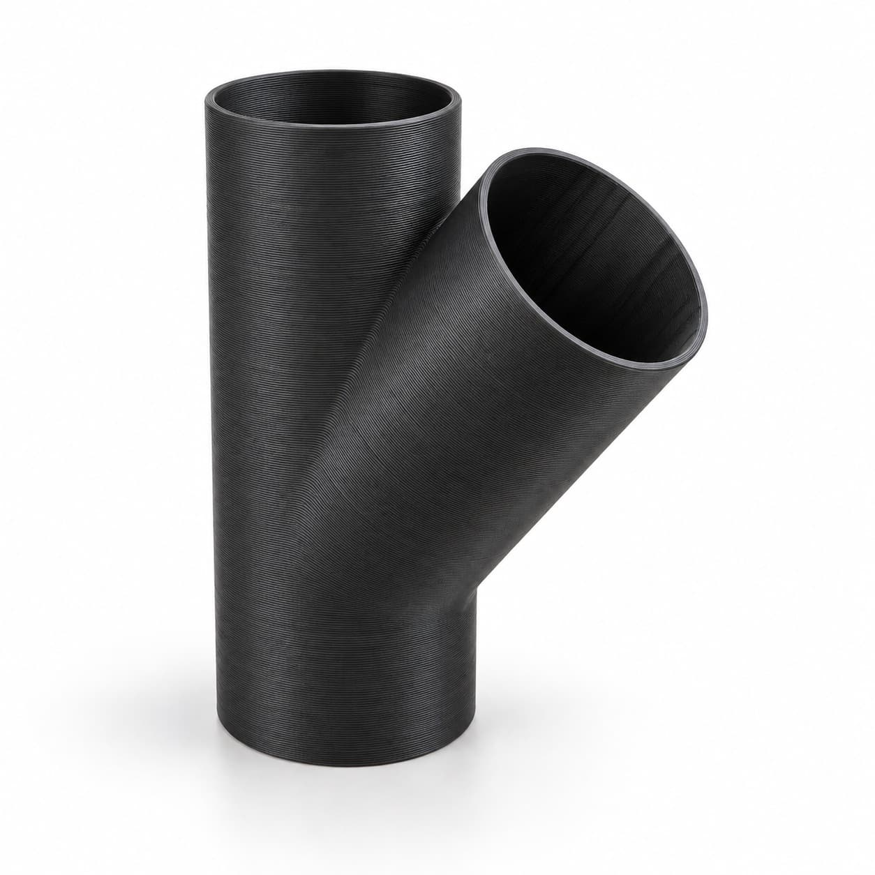 3-1/2 inch Wye Splitter - 3D Printed Dust Collection Fitting, product photo