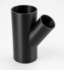 3-1/2 inch to 2-1/4 inch Wye Splitter - 3D Printed Dust Collection Fitting, product photo