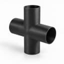 1-7/8 inch Cross Fitting - 3D Printed Dust Collection Fitting, product photo