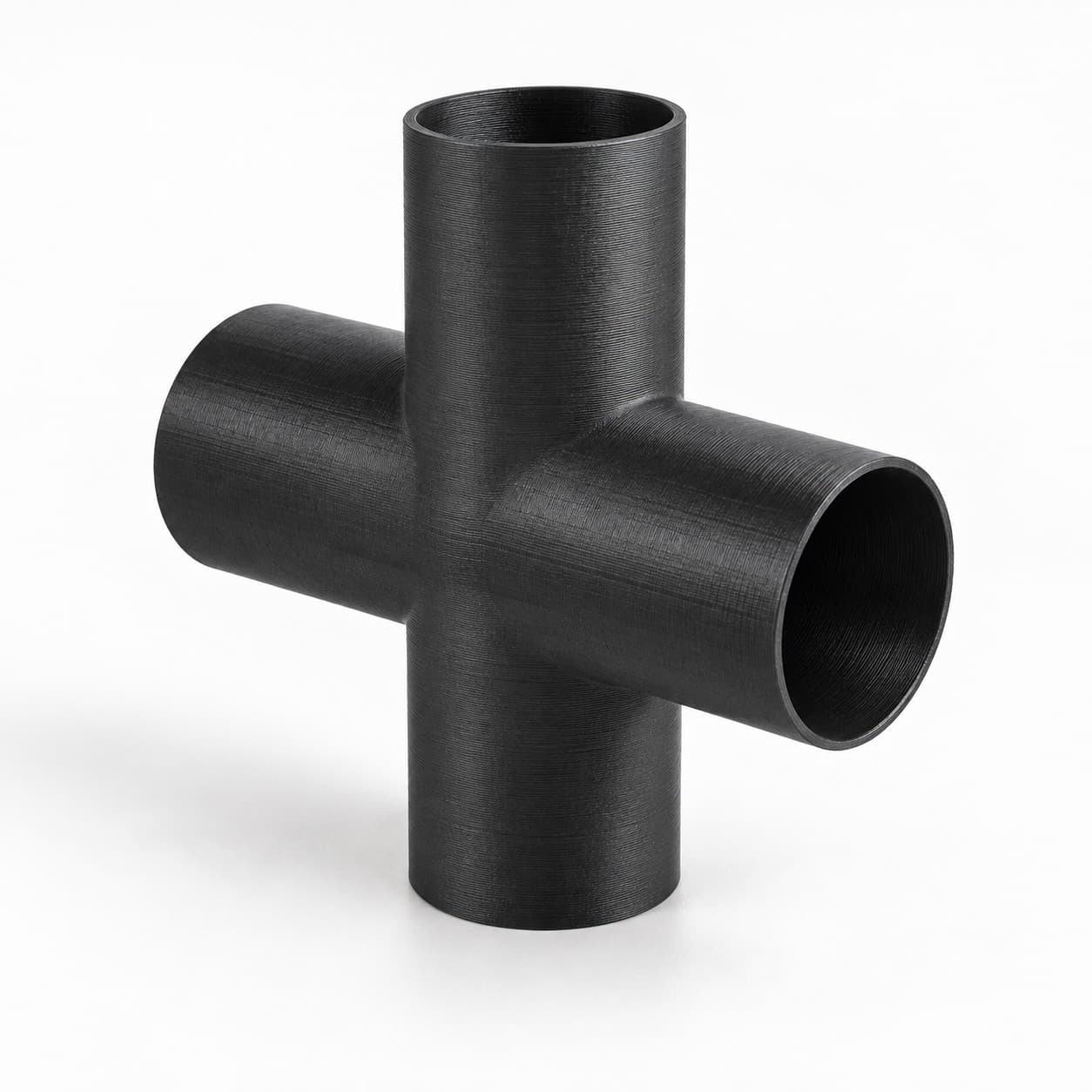 1-7/8 inch Cross Fitting - 3D Printed Dust Collection Fitting, product photo