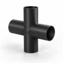 1-1/2 inch Cross Fitting - 3D Printed Dust Collection Fitting, product photo