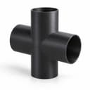 2-1/2 inch Cross Fitting - 3D Printed Dust Collection Fitting, product photo