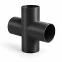 2-1/4 inch Cross Fitting - 3D Printed Dust Collection Fitting, product photo
