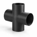 3 inch Cross Fitting - 3D Printed Dust Collection Fitting, product photo
