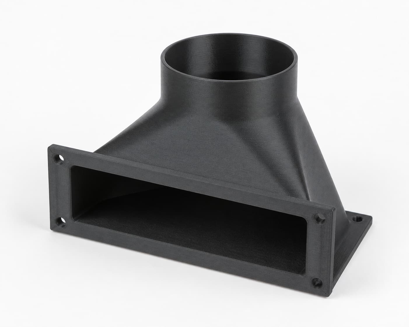 Baseboard Floor Sweep with 3 inch Duct Connection, product photo