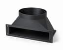 Baseboard Floor Sweep with 6 inch Duct Connection, product photo