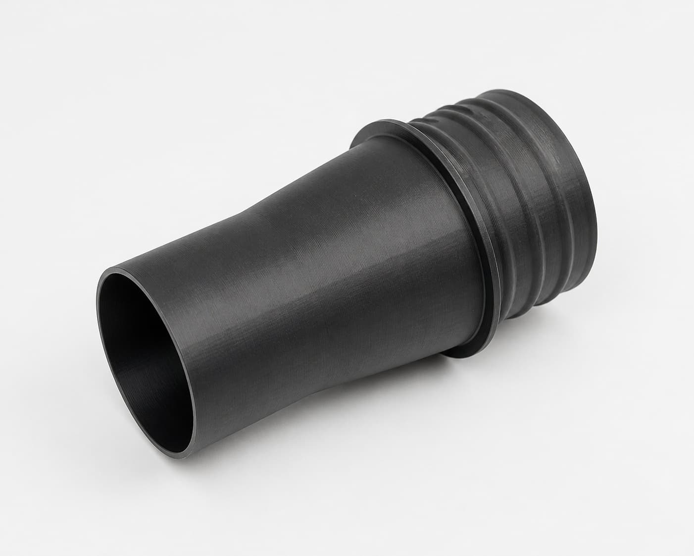 1-7/8 inch Wire Reinforced Hose to 1-1/2 inch Smooth Duct Adapter, product photo