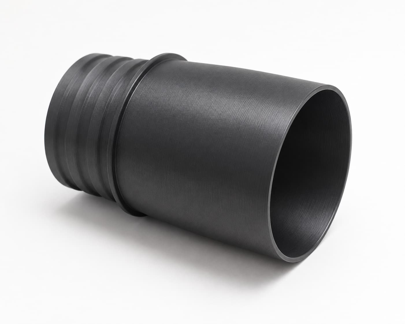 2-1/4 inch Wire Reinforced Hose to 2-1/2 inch Smooth Duct Adapter, product photo