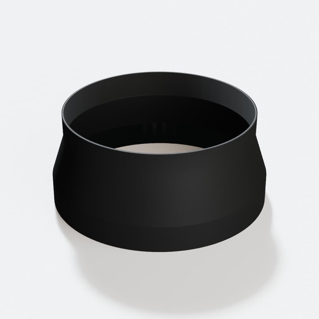 8 inch to 7 inch Dust Collection Reducer, product render in Black