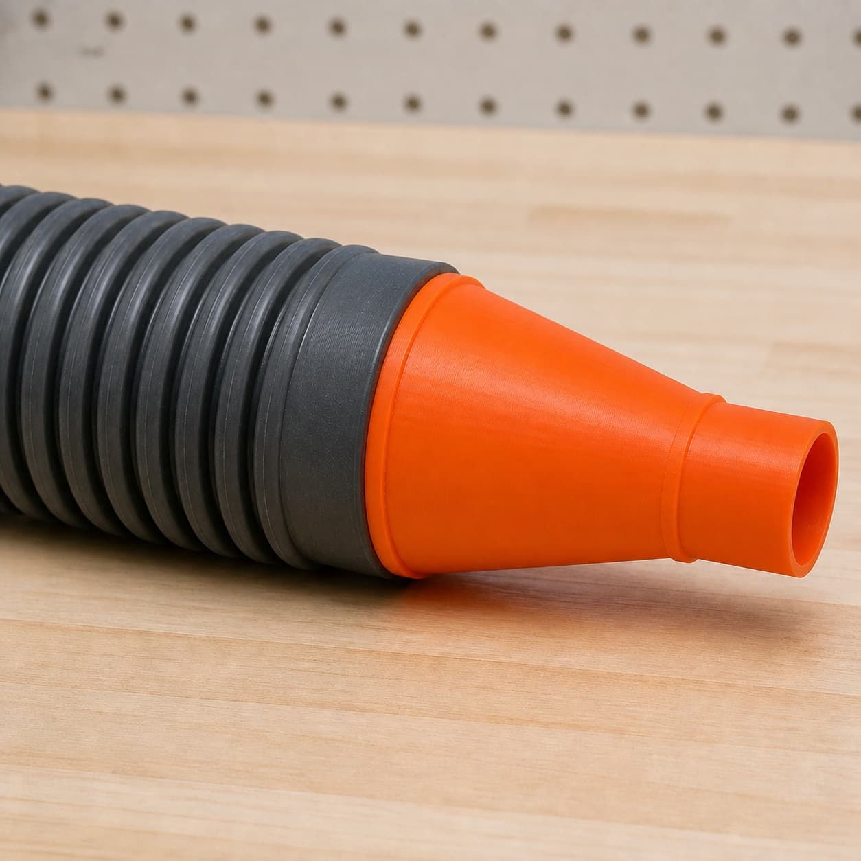 The DCS334B dust adapter connected to a plain shop vac hose
