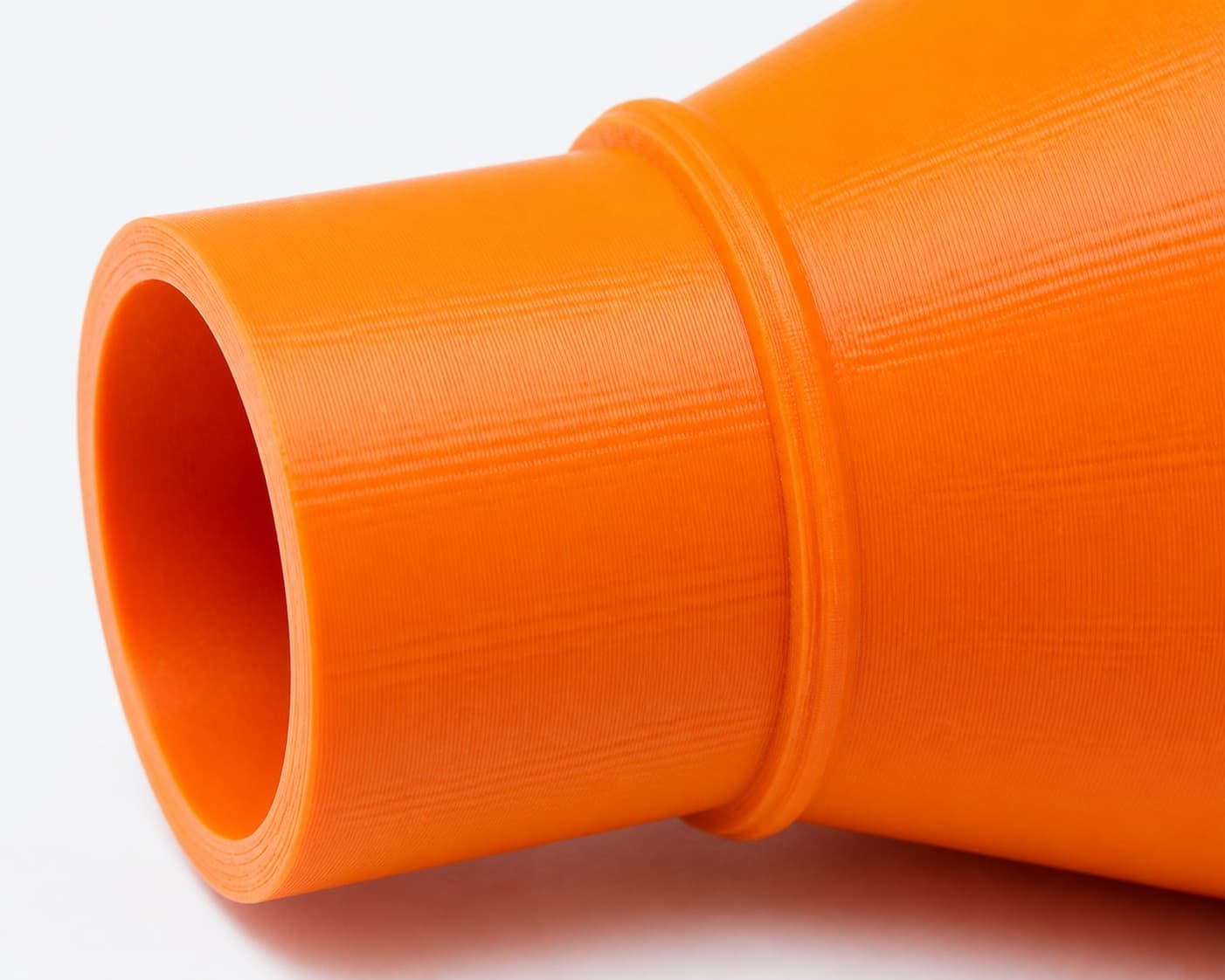 A close view of the dust adapter opening, about 47.6 mm across