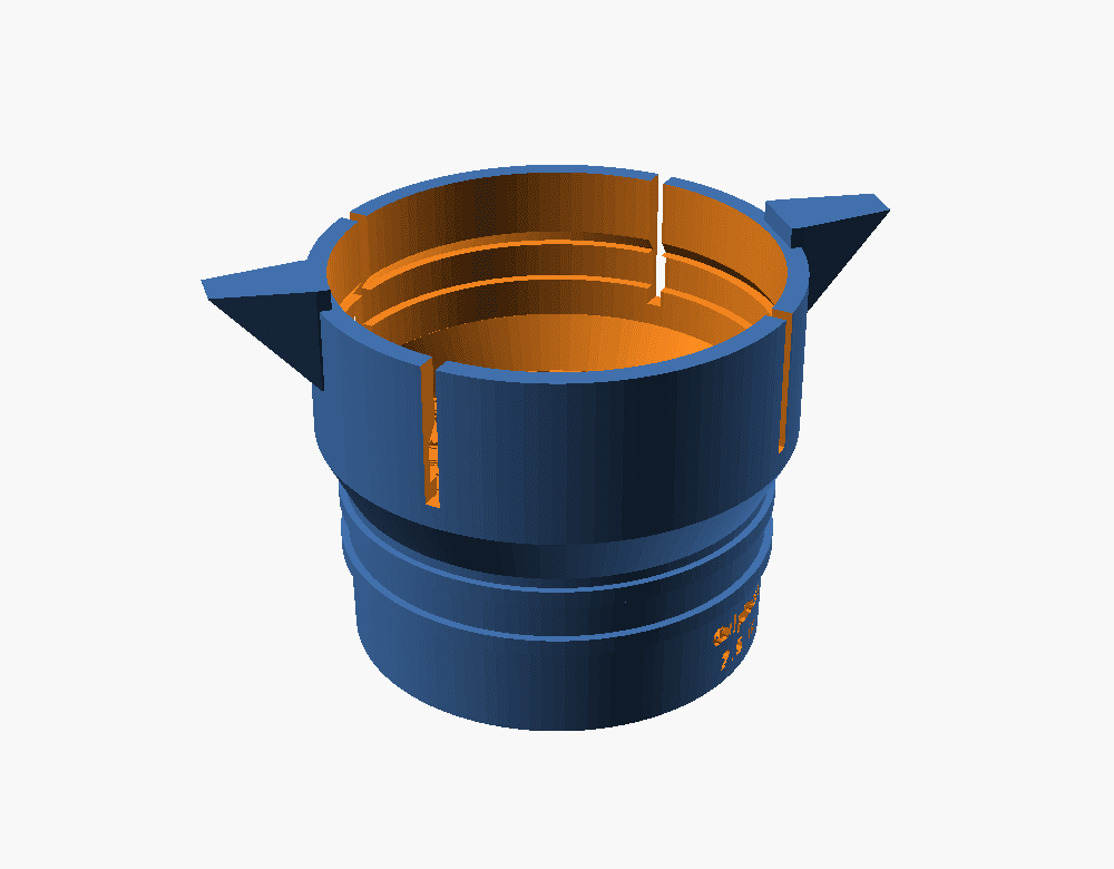 GulpDust quick-connect hose clamp, a socket with springy fingers and pull wings on a hose spigot