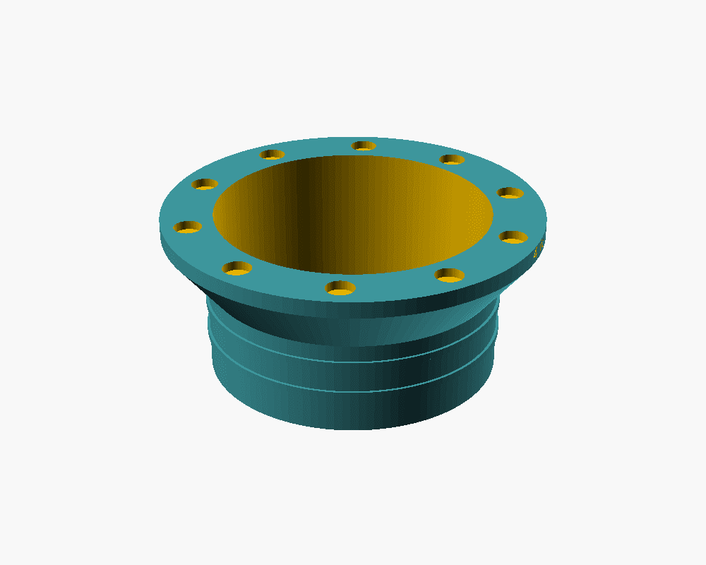 GulpDust 4-inch magnetic dust port, a wide hose spigot with a ring of magnet pockets on the face