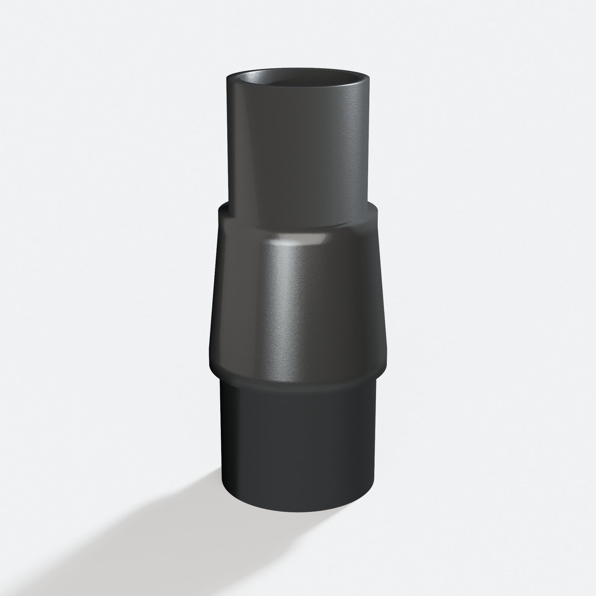 Adapter sized 27 mm to 31.75 mm for KS120, rotated angle showing both stubs