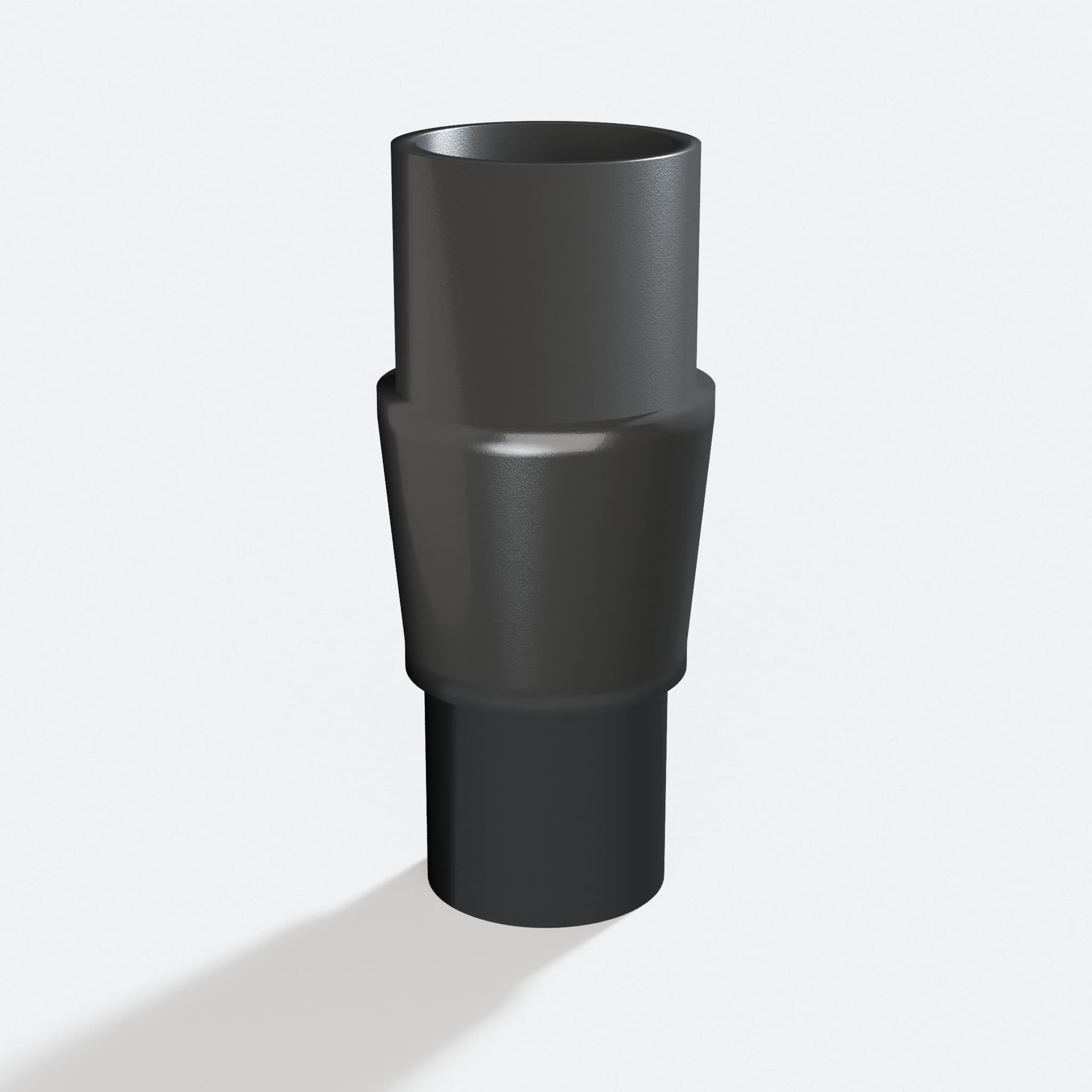 Adapter sized 31.75 mm to 27 mm for K5, rotated angle showing both stubs