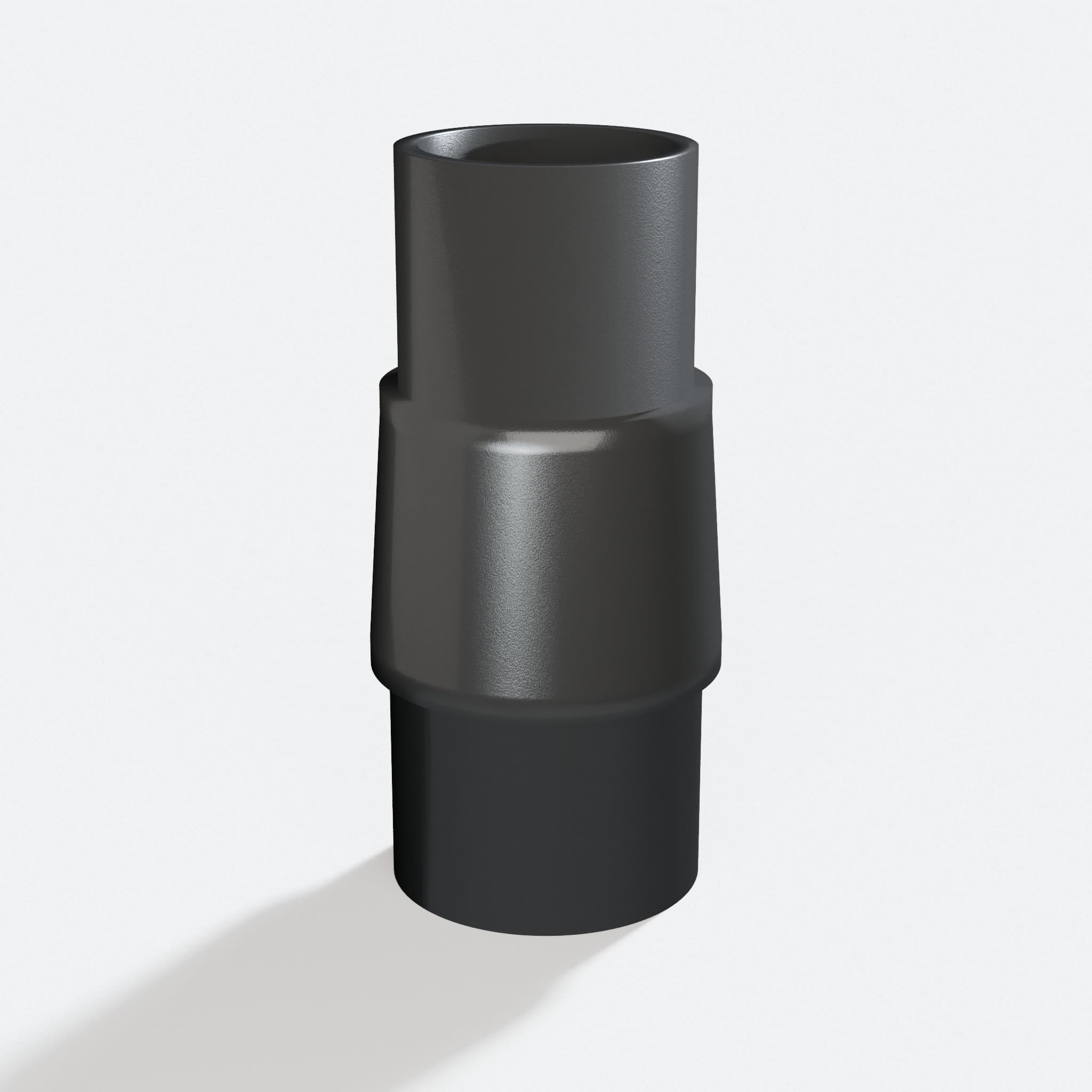 Adapter sized 31.75 mm to 35 mm for K5, rotated angle showing both stubs