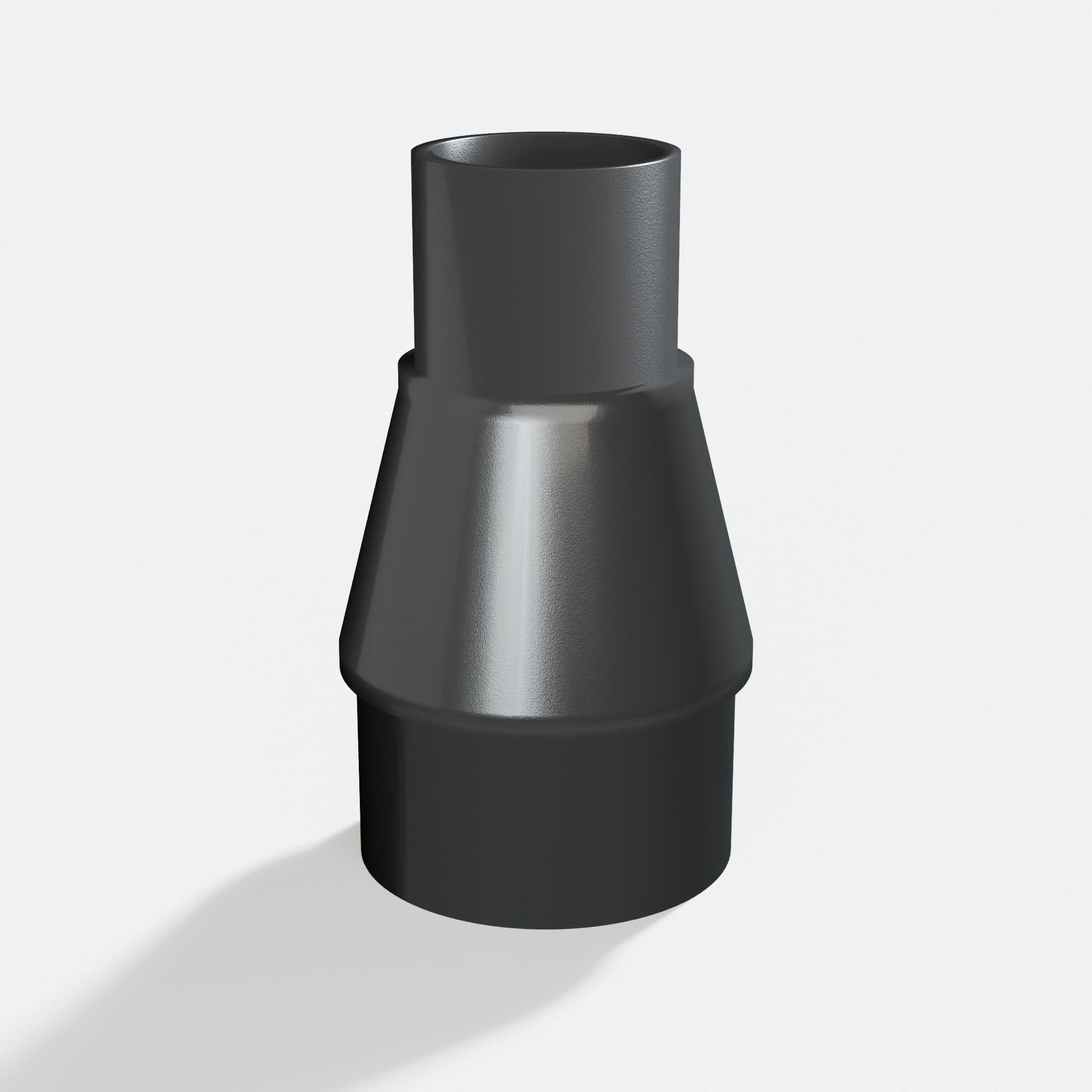 Adapter sized 31.75 mm to 47.6 mm for K5, rotated angle showing both stubs
