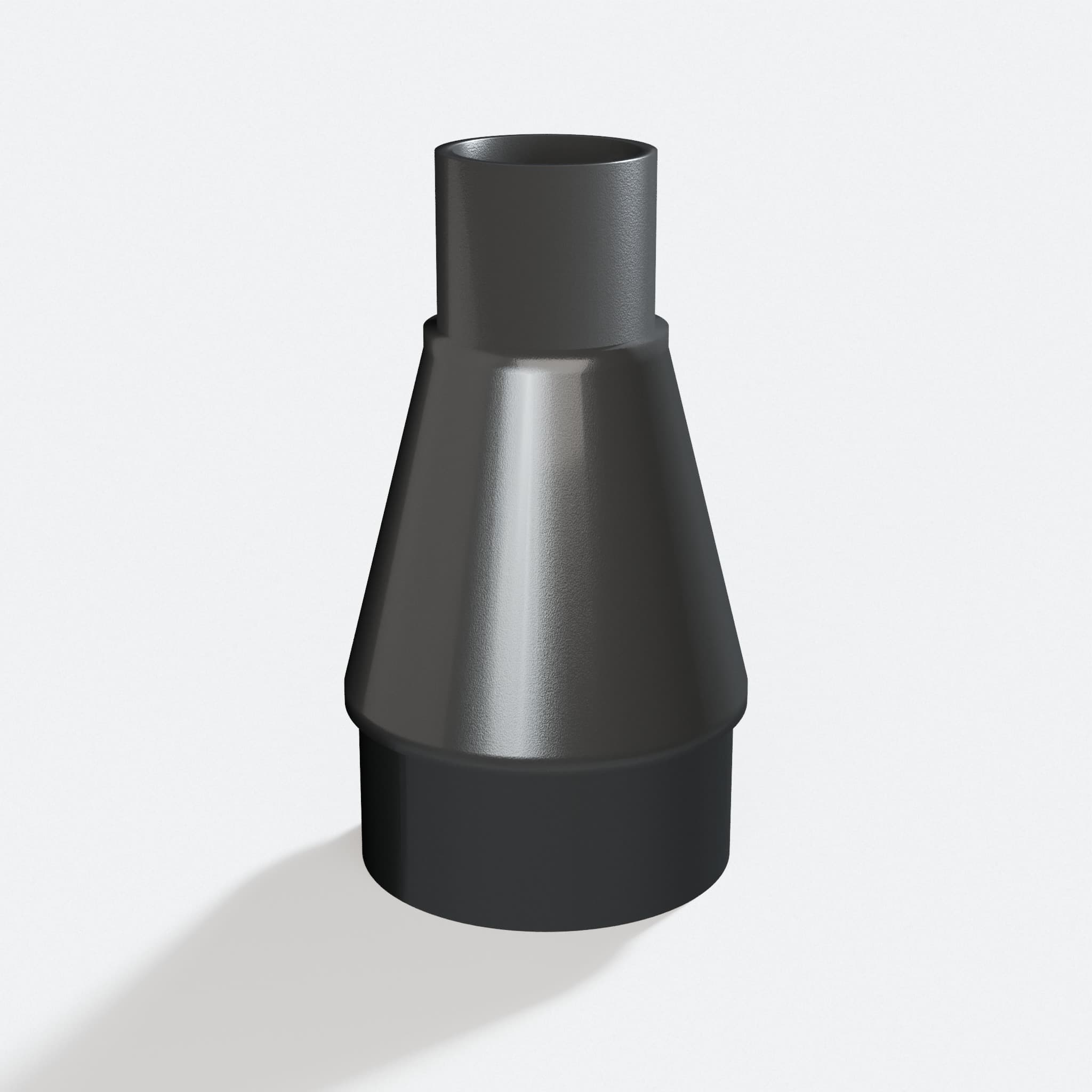 Adapter sized 31.75 mm to 57.15 mm for K5, rotated angle showing both stubs