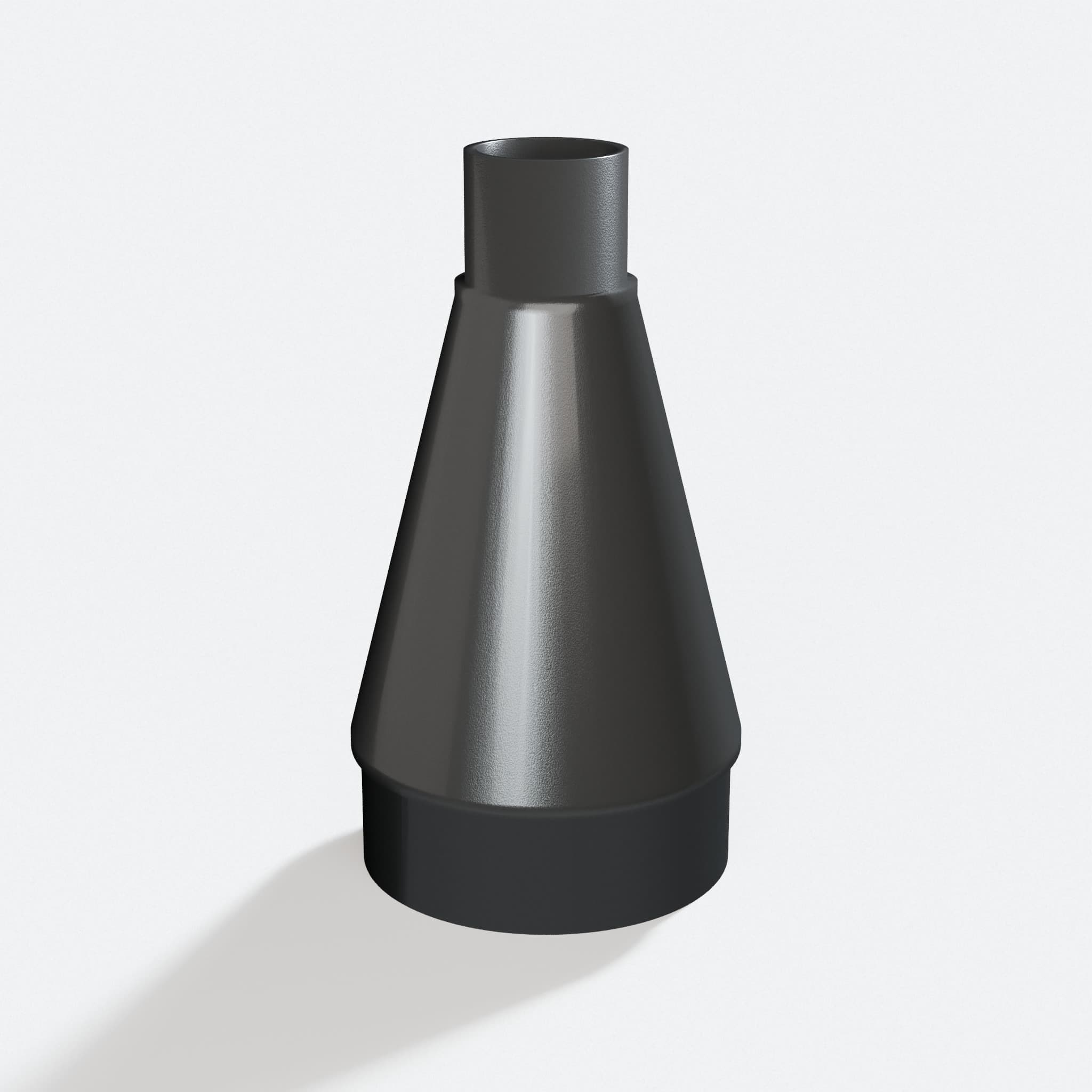 Adapter sized 31.75 mm to 76.2 mm for K5, rotated angle showing both stubs