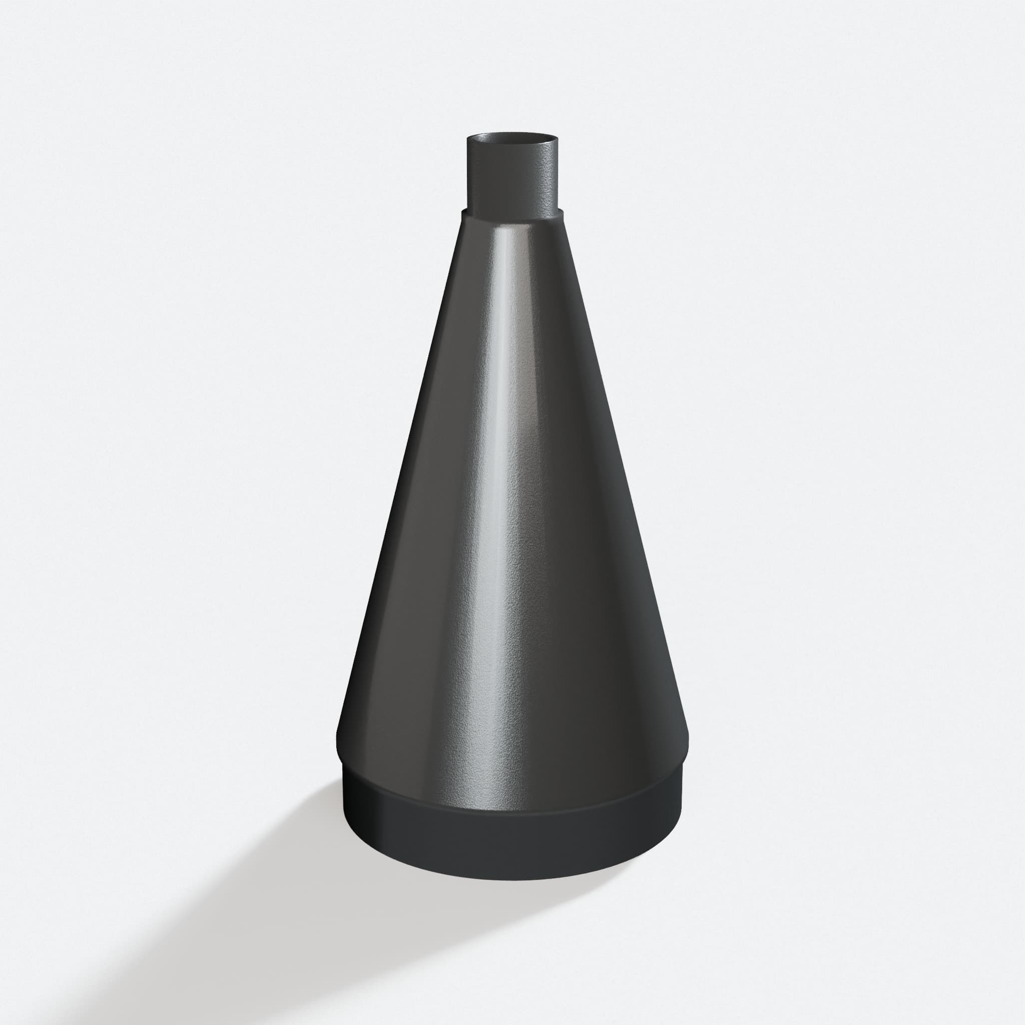Adapter sized 31.75 mm to 127 mm for K5, rotated angle showing both stubs