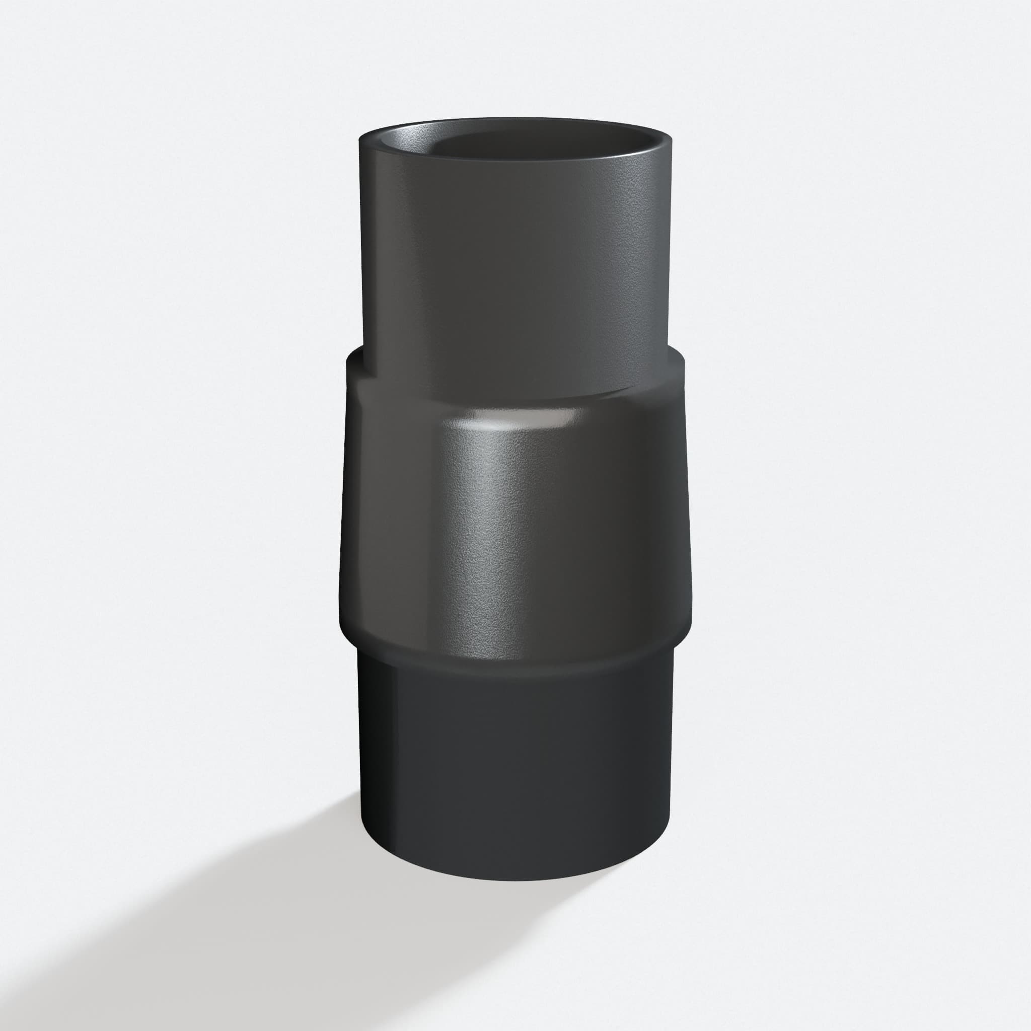 Adapter sized 35 mm to 38.1 mm for TP-CS 18/190 Li, rotated angle showing both stubs