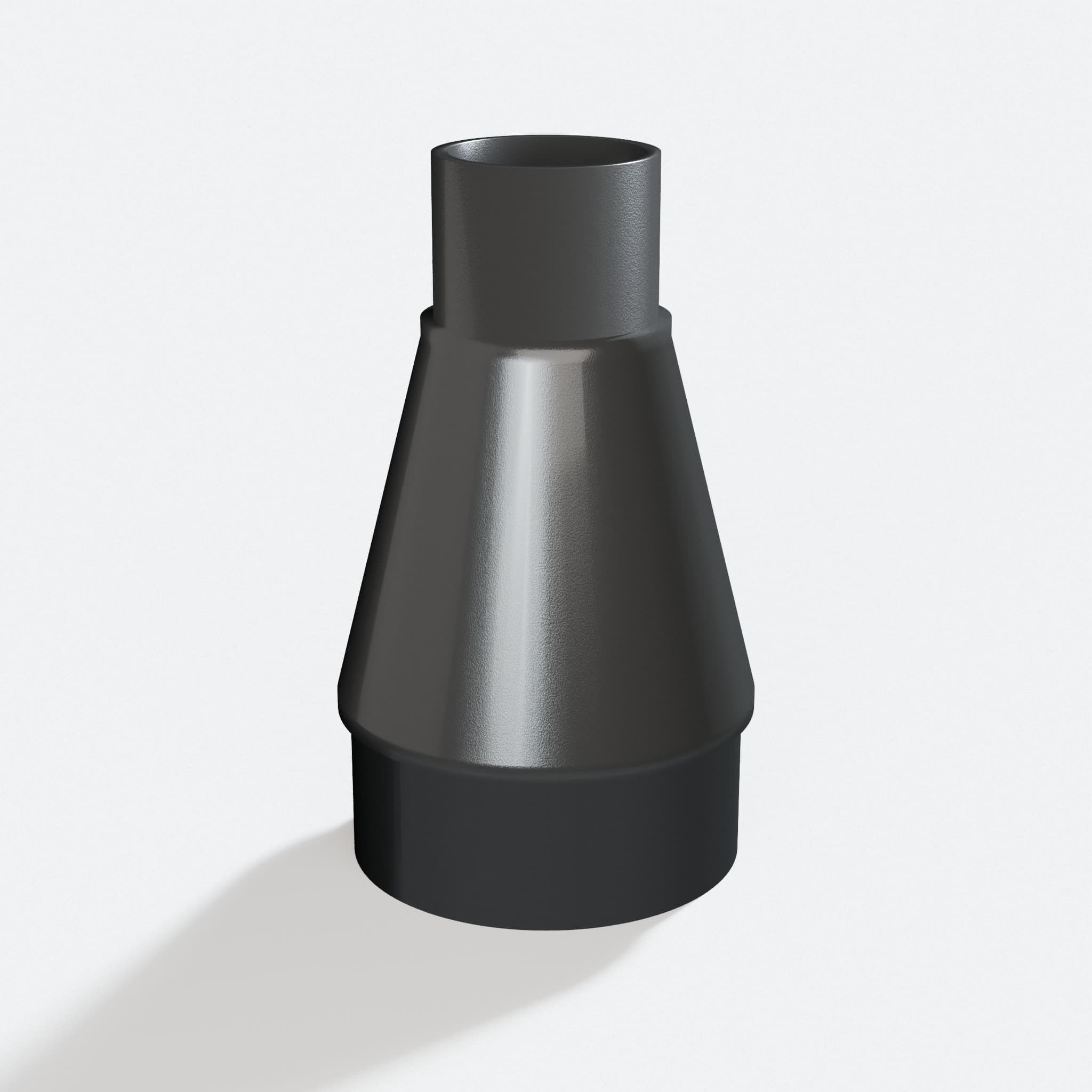 Adapter sized 35 mm to 63.5 mm for TP-CS 18/190 Li, rotated angle showing both stubs