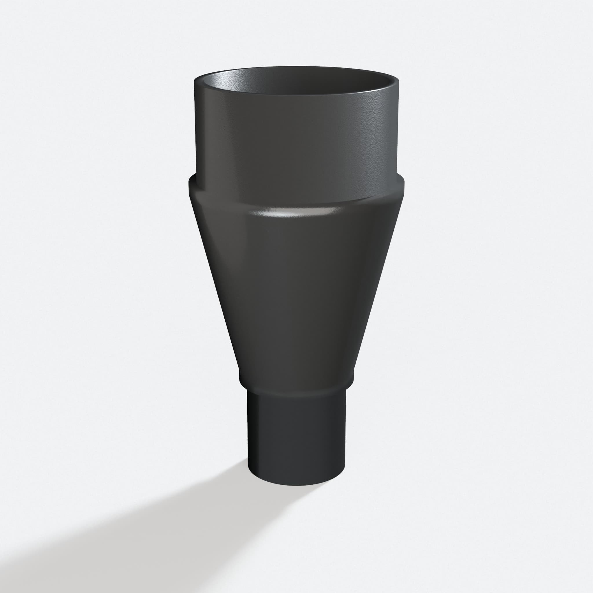 Adapter sized 50.8 mm to 27 mm for 58862, rotated angle showing both stubs