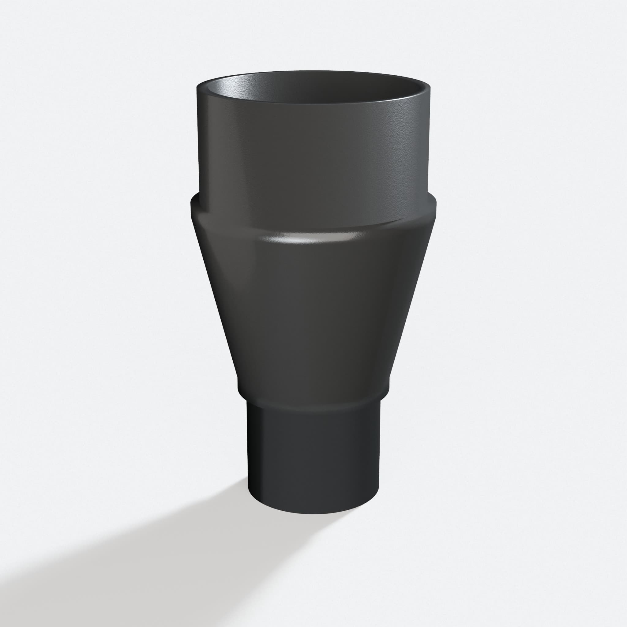 Adapter sized 50.8 mm to 31.75 mm for 58862, rotated angle showing both stubs