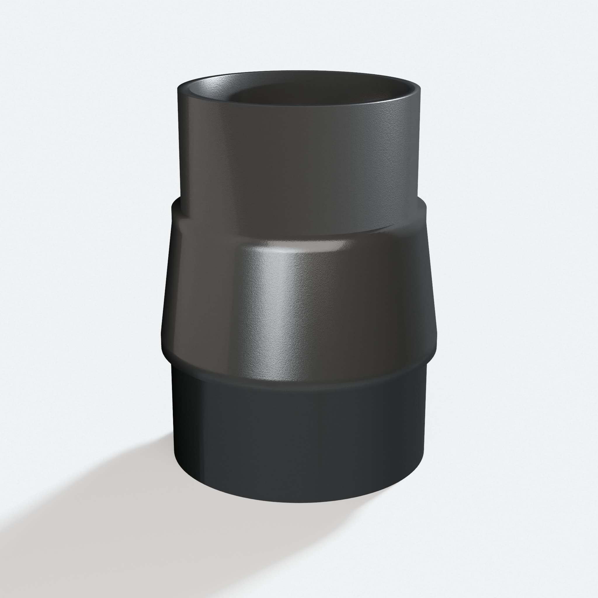 Adapter sized 50.8 mm to 57.15 mm for 58862, rotated angle showing both stubs