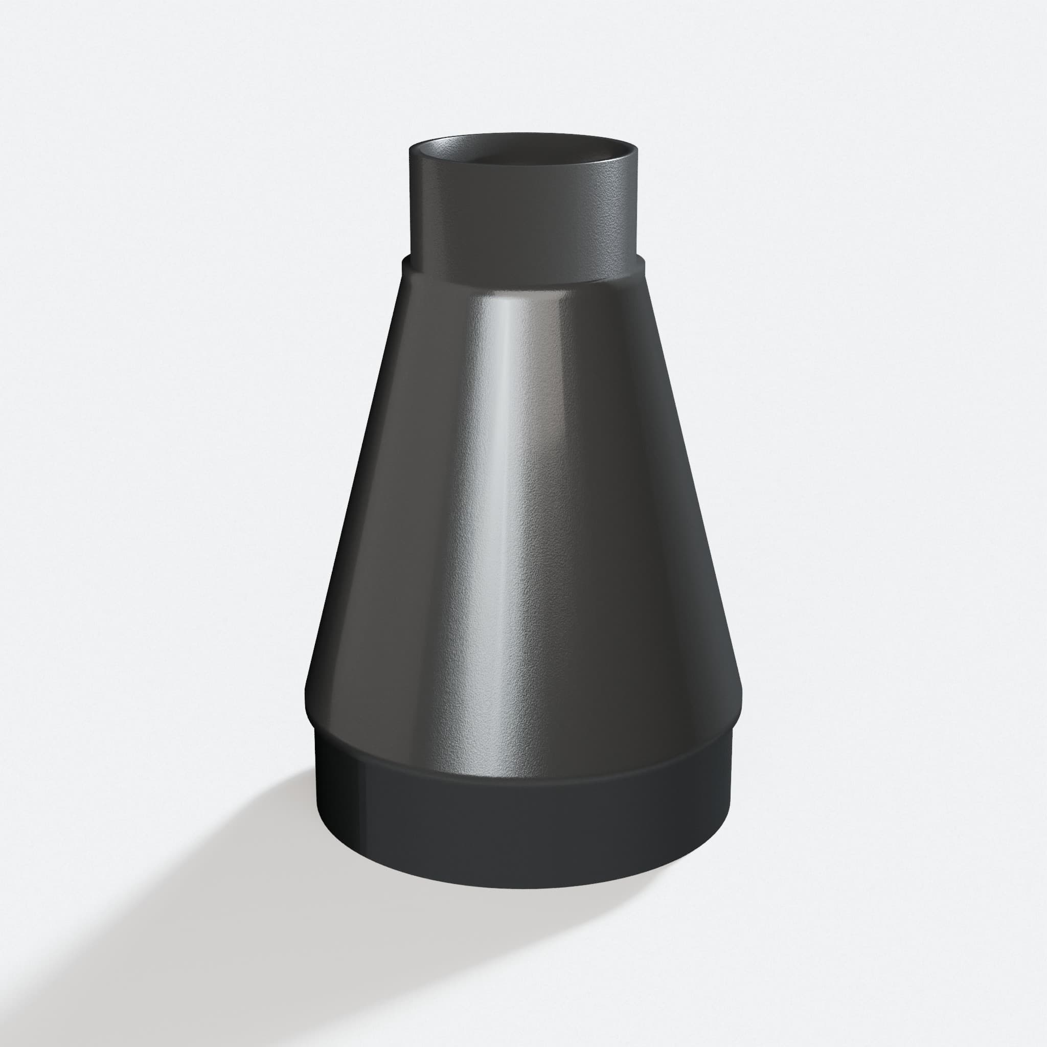 Adapter sized 50.8 mm to 100 mm for 58862, rotated angle showing both stubs
